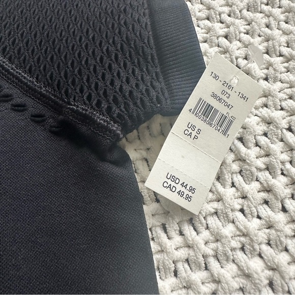 Aerie Offline NEW Black Seamless Mesh Crop Top Size Small $45 - Picture 5 of 5